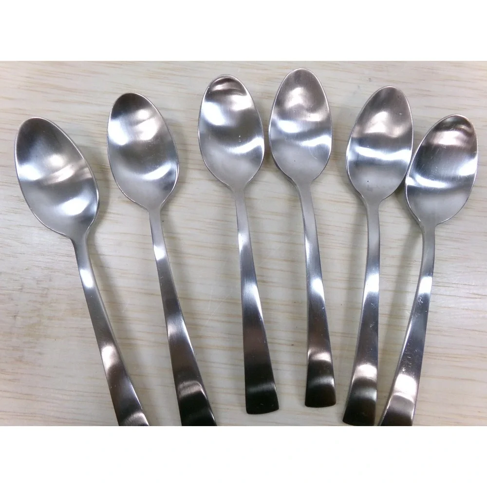 Zwilling J A Henckels Bellasera 18/10 Stainless Teaspoons Satin Lot of 6